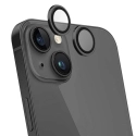 FORCELENS-IP15NOIR - Vitre protection appareil photo iPhone 14/14+/15/15+ en verre trempé contour noir