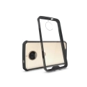 FUSION-G5SPLUSNOIR - Coque Motorola Moto G5s Plus Fusion bumper noir et dos transparent rigide