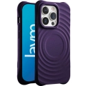 JAYM-CIRCLEIP16PMAXVIO - Coque souple silicone iPhone 16 Pro Max coloris violet coins renforcés fonction MagSafe