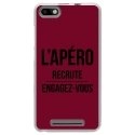 TPU0LENNY3APEROBORDEAU - Coque souple pour Wiko Lenny 3 avec impression Motifs l'apéro recrute bordeau