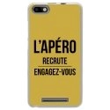 TPU0LENNY3APEROOR - Coque souple pour Wiko Lenny 3 avec impression Motifs l'apéro recrute or