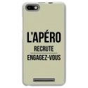 TPU0LENNY3APEROVERT - Coque souple pour Wiko Lenny 3 avec impression Motifs l'apéro recrute vert