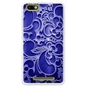 TPU0LENNY3ARABESQUEBLEU - Coque souple pour Wiko Lenny 3 avec impression Motifs arabesque bleu