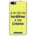 TPU0LENNY3BORDELIQUEJAUNE - Coque souple pour Wiko Lenny 3 avec impression Motifs Je ne suis pas bordélique jaune