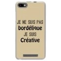 TPU0LENNY3BORDELIQUETAUPE - Coque souple pour Wiko Lenny 3 avec impression Motifs Je ne suis pas bordélique taupe