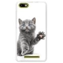 TPU0LENNY3CHATYEUXBLEU - Coque souple pour Wiko Lenny 3 avec impression Motifs chat yeux bleus