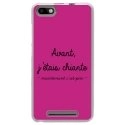 TPU0LENNY3CHIANTEFUSHIA - Coque souple pour Wiko Lenny 3 avec impression Motifs Avant, j'étais chiante fushia