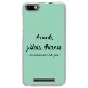 TPU0LENNY3CHIANTETURQUOISE - Coque souple pour Wiko Lenny 3 avec impression Motifs Avant, j'étais chiante turquoise