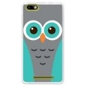 TPU0LENNY3CHOUETTE1 - Coque souple pour Wiko Lenny 3 avec impression Motifs chouette bleue et grise