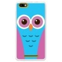 TPU0LENNY3CHOUETTE3 - Coque souple pour Wiko Lenny 3 avec impression Motifs chouette bleue et rose