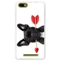 TPU0LENNY3DOGVALENTIN - Coque souple pour Wiko Lenny 3 avec impression Motifs bulldog valentin