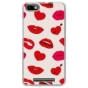 TPU0LENNY3LIPS - Coque souple pour Wiko Lenny 3 avec impression Motifs lèvres et coeurs rouges