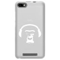 TPU0LENNY3SINGECASQ - Coque souple pour Wiko Lenny 3 avec impression Motifs singe avec son casque