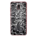 TPU0LENNY5ARABESQUENOIR - Coque souple pour Wiko Lenny 5 avec impression Motifs arabesque noir