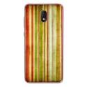 TPU0LENNY5BANDESVINT3 - Coque souple pour Wiko Lenny 5 avec impression Motifs bandes effets vintages 3