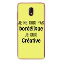 TPU0LENNY5BORDELIQUEJAUNE - Coque souple pour Wiko Lenny 5 avec impression Motifs Je ne suis pas bordélique jaune