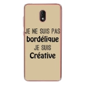 TPU0LENNY5BORDELIQUETAUPE - Coque souple pour Wiko Lenny 5 avec impression Motifs Je ne suis pas bordélique taupe