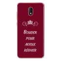 TPU0LENNY5BOUDERBORDEAU - Coque souple pour Wiko Lenny 5 avec impression Motifs Bouder pour mieux Régner bordeau