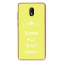 TPU0LENNY5BOUDERJAUNE - Coque souple pour Wiko Lenny 5 avec impression Motifs Bouder pour mieux Régner jaune