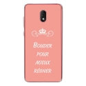 TPU0LENNY5BOUDERROSE - Coque souple pour Wiko Lenny 5 avec impression Motifs Bouder pour mieux Régner rose