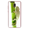 TPU0LENNY5CAMELEON - Coque souple pour Wiko Lenny 5 avec impression Motifs caméleon sur un bamboo