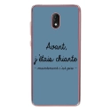 TPU0LENNY5CHIANTEBLEU - Coque souple pour Wiko Lenny 5 avec impression Motifs Avant, j'étais chiante bleu