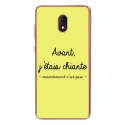 TPU0LENNY5CHIANTEJAUNE - Coque souple pour Wiko Lenny 5 avec impression Motifs Avant, j'étais chiante jaune