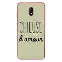 TPU0LENNY5CHIEUSEVERT - Coque souple pour Wiko Lenny 5 avec impression Motifs Chieuse d'Amour vert