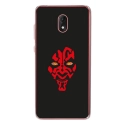 TPU0LENNY5DARKROUGE - Coque souple pour Wiko Lenny 5 avec impression Motifs Dark rouge