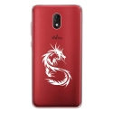 TPU0LENNY5DRAGONTRIBAL - Coque souple pour Wiko Lenny 5 avec impression Motifs dragon tribal