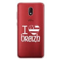 TPU0LENNY5DRAPBREIZH - Coque souple pour Wiko Lenny 5 avec impression Motifs drapeau Breton I Love Breizh