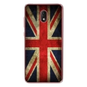 TPU0LENNY5DRAPUKVINTAGE - Coque souple pour Wiko Lenny 5 avec impression Motifs drapeau UK vintage