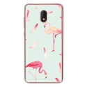 TPU0LENNY5FLAMANT - Coque souple pour Wiko Lenny 5 avec impression Motifs flamants roses