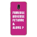 TPU0LENNY5FUMEUSEFUSHIA - Coque souple pour Wiko Lenny 5 avec impression Motifs fumeuse et alors fushia