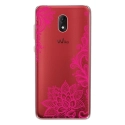 TPU0LENNY5LACEFUSHIA - Coque souple pour Wiko Lenny 5 avec impression Motifs Lace fushia