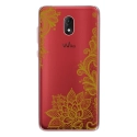 TPU0LENNY5LACEGOLD - Coque souple pour Wiko Lenny 5 avec impression Motifs Lace gold