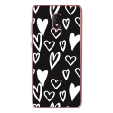 TPU0LENNY5LOVE2 - Coque souple pour Wiko Lenny 5 avec impression Motifs Love coeur 2