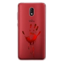 TPU0LENNY5MAINSANG - Coque souple pour Wiko Lenny 5 avec impression Motifs main ensanglantée