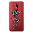 TPU0LENNY5PAPILLONS - Coque souple pour Wiko Lenny 5 avec impression Motifs papillons colorés