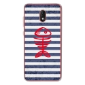 TPU0LENNY5POISSON - Coque souple pour Wiko Lenny 5 avec impression Motifs squelette poisson