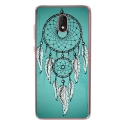 TPU0LENNY5REVEBLEU - Coque souple pour Wiko Lenny 5 avec impression Motifs attrape rêve sur fond bleu