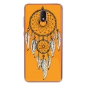 TPU0LENNY5REVEORANGE - Coque souple pour Wiko Lenny 5 avec impression Motifs attrape rêve sur fond orange