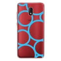 TPU0LENNY5RONDSBLEUS - Coque souple pour Wiko Lenny 5 avec impression Motifs ronds bleus