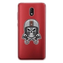 TPU0LENNY5SKULLCASQUE - Coque souple pour Wiko Lenny 5 avec impression Motifs tête de mort avec un casque de moto