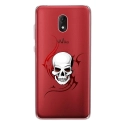 TPU0LENNY5SKULLTRIBAL - Coque souple pour Wiko Lenny 5 avec impression Motifs tête de mort sur fond tribal