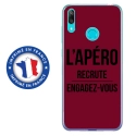 TPU0Y72019APEROBORDEAU - Coque souple pour Huawei Y7 (2019) avec impression Motifs l'apéro recrute bordeau