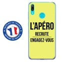 TPU0Y72019APEROJAUNE - Coque souple pour Huawei Y7 (2019) avec impression Motifs l'apéro recrute jaune