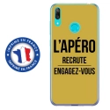 TPU0Y72019APEROOR - Coque souple pour Huawei Y7 (2019) avec impression Motifs l'apéro recrute or