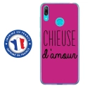 TPU0Y72019CHIEUSEFUSHIA - Coque souple pour Huawei Y7 (2019) avec impression Motifs Chieuse d'Amour fushia