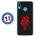 TPU0Y72019DARKROUGE - Coque souple pour Huawei Y7 (2019) avec impression Motifs Dark rouge